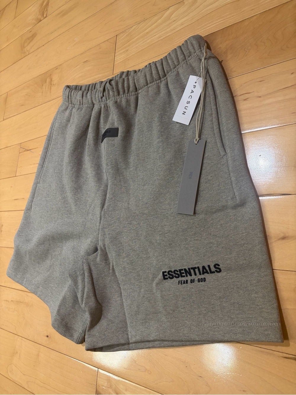 Essentials Men's Heather Gray Athletic Sweat Shorts - Picture 4 of 6